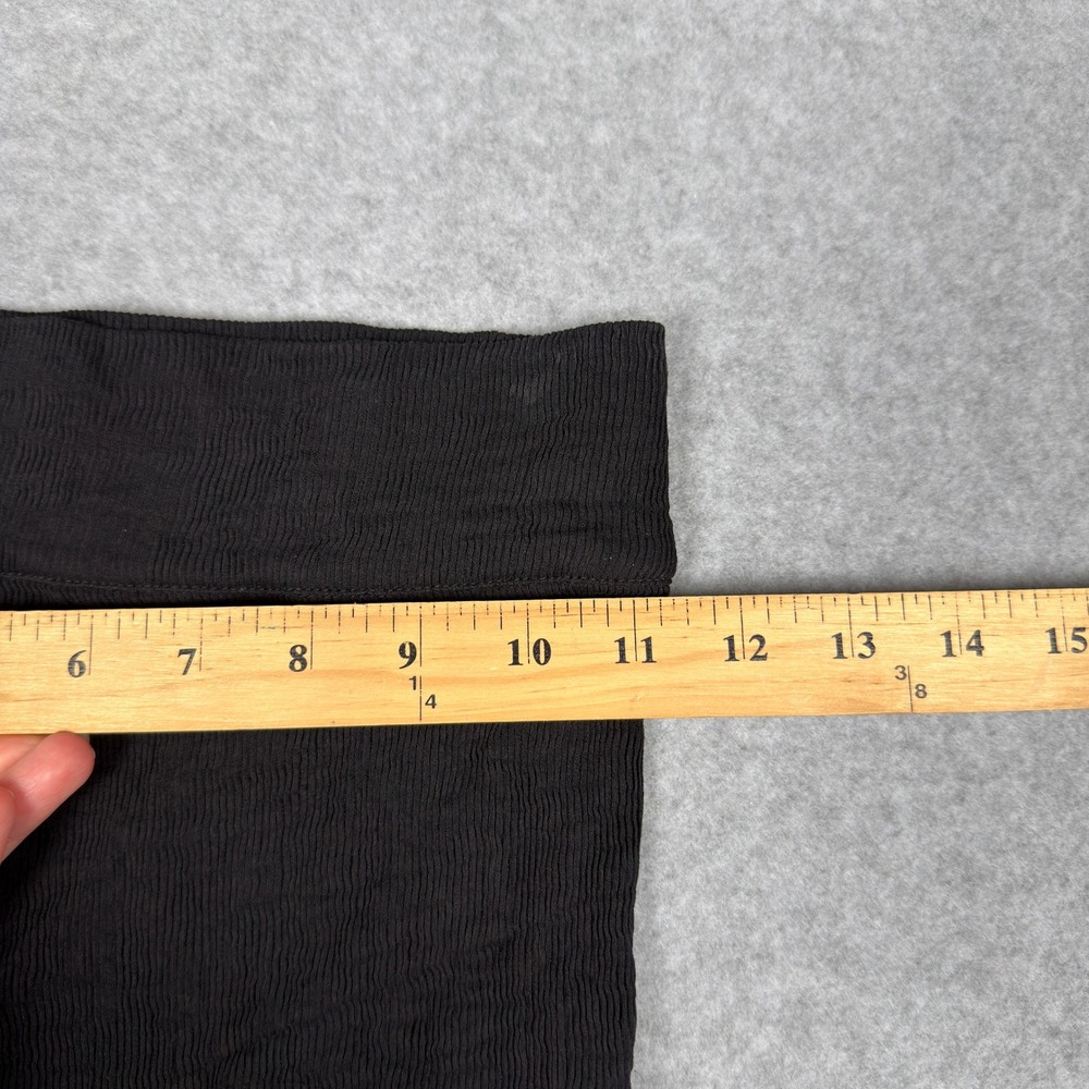 Capulet Black Ribbed One Shoulder Mini Dress XS Cotton Blend Bodycon LBD Sleek - Picture 3 of 10